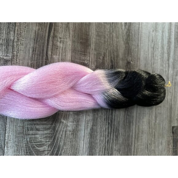 Colorful Jumbo Braid Wig 23in | Synthetic Hair for Cosplay & Halloween - Picture 4 of 4